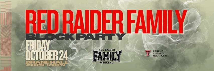Cover image for Red Raider Family Block Party @ Drane Hall