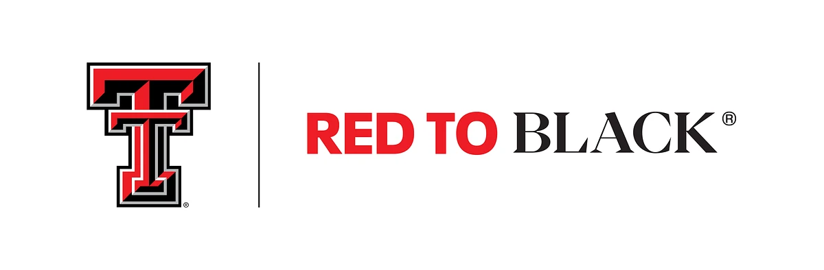 The image features a stylized "T" logo followed by the text "RED TO BLACK®."